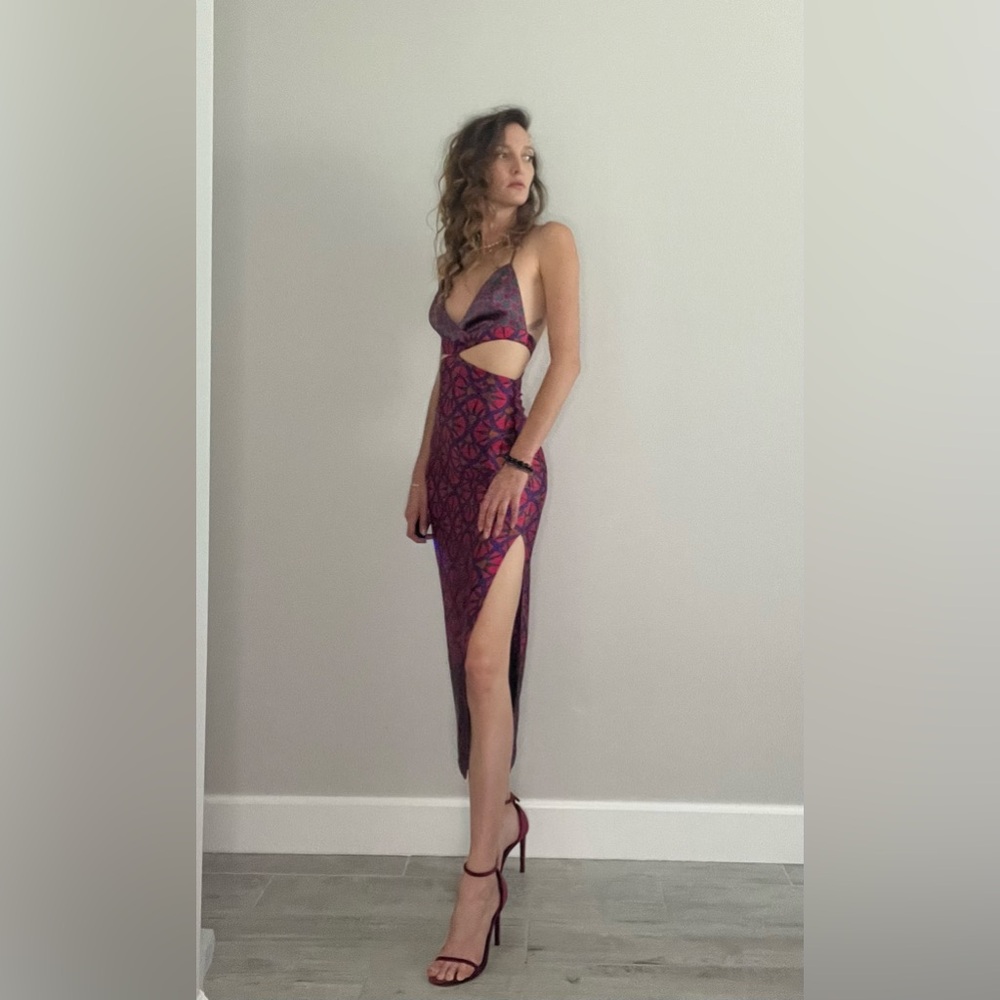 Retro Cutout Party Dress.